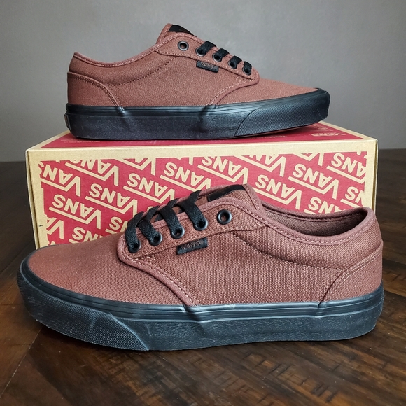 Vans Atwood Mixed Canvas Root Beer Men Size 7, equivalent to Women Size 8.5 - Picture 1 of 10